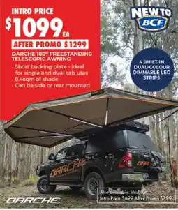 BCF Darche 180° Freestanding Telescopic Awning offer