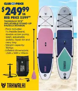 BCF Tahwalhi 10'6" Inflatable Stand-Up Paddle Boards offer