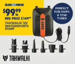 BCF Tahwalhi 12V Watersports Pump offer
