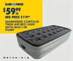 BCF Wanderer Contour Twin Air Bed 240V offer