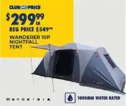 BCF Wanderer 10P Nightfall Tent offer
