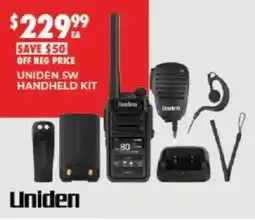 BCF Uniden SW Handheld Kit offer