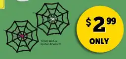 Choice The Discount Store Tinsel Web w Spider offer