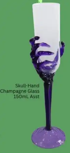 Choice The Discount Store Skull-Hand Champagne Glass offer