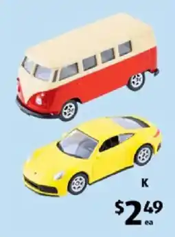 ALDI Die Cast Small Model Cars offer
