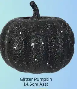 Choice The Discount Store Glitter Pumpkin 14.5cm Asst offer