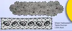 Choice The Discount Store Sheer Halloween Table Runner offer