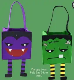 Choice The Discount Store Dangly Legs Felt Bag 18cm offer