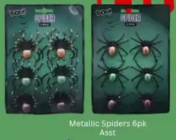 Choice The Discount Store Boo! Metallic Spiders offer