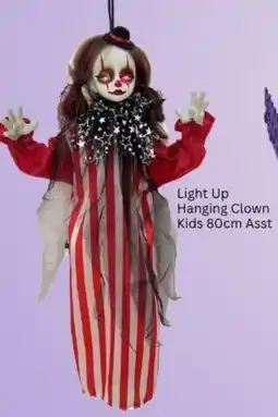 Choice The Discount Store Light Up Hanging Clown Kids offer