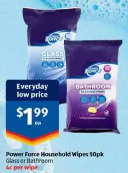 ALDI Power Force Household Wipes offer