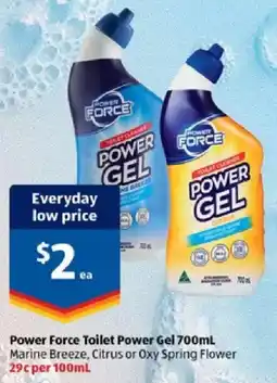 ALDI Power Force Toilet Power Gel offer