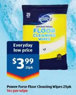 ALDI Power Force Floor Cleaning Wipes offer