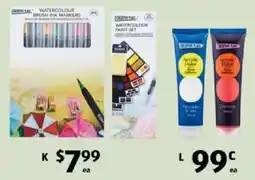ALDI Cretin Paint Watercolour Brush Ink Markers offer
