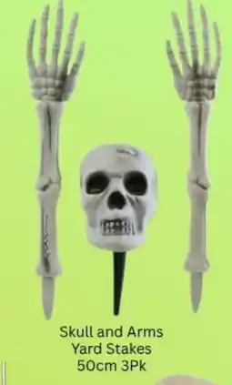 Choice The Discount Store Skull and Arms Yard Stakes offer
