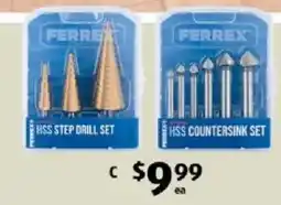 ALDI Ferrex HSS Step Drill Set offer