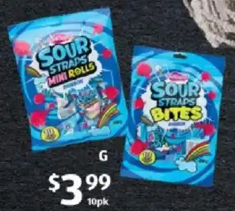 Sour Straps Mini Rolls