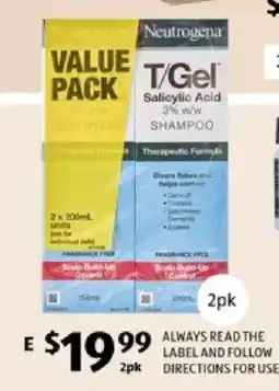 ALDI Neutrogena T/Gel Salicylic Acid 3% w/w Shampoo offer