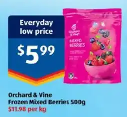 ALDI Orchard & Vine Frozen Mixed Berries offer