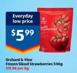 ALDI Orchard & Vine Frozen Sliced Strawberries offer