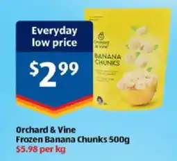 ALDI Orchard & Vine Frozen Banana Chunks offer