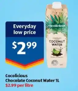 ALDI Cocolicious Chocolate Coconut Water offer