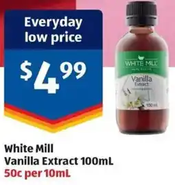 ALDI White Mill Vanilla Extract offer