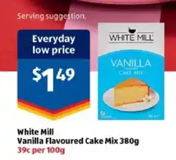 ALDI White Mill Vanilla Flavoured Cake Mix offer