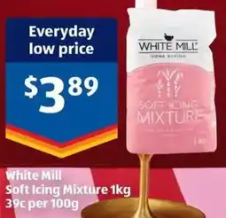ALDI White Mill Soft Icing Mixture offer