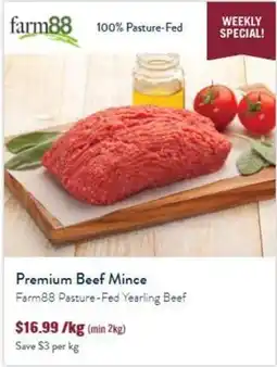 Tasman Butchers Premium Beef Mince Farm88 Pasture-Fed Yearling Beef offer