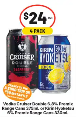 IGA Liquor Vodka Cruiser Double or Kirin Hyoketsu offer