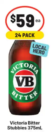 IGA Liquor Victoria Bitter Stubbies offer