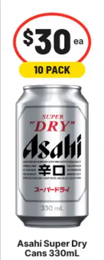 IGA Liquor Asahi Super Dry Cans 330mL offer