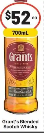 IGA Liquor Grant's Blended Scotch Whisky offer