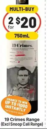 IGA Liquor 19 Crimes Range offer