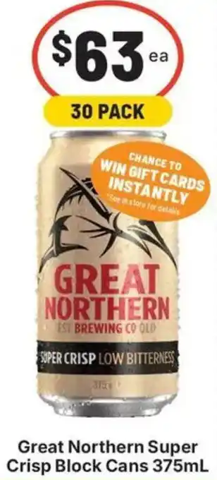 Great Northern Super Crisp Block Cans