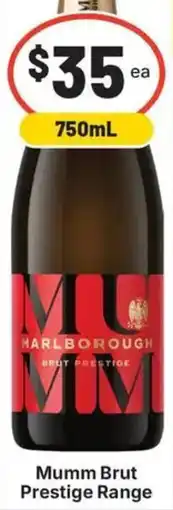 IGA Liquor Mumm Brut Prestige Range offer