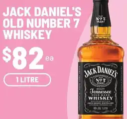 IGA Liquor Jack Daniel's Old Number 7 Whiskey offer