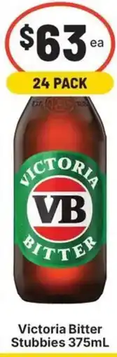 IGA Liquor Victoria Bitter Stubbies offer