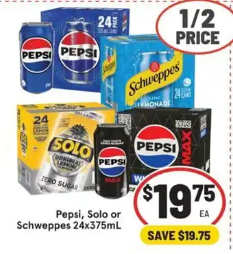 Pepsi, Solo or Schweppes