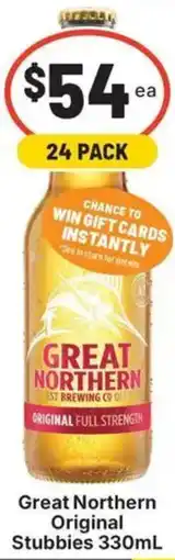 IGA Liquor Great Northern Original Stubbies offer