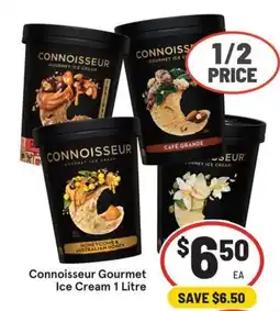 IGA Connoisseur Gourmet Ice Cream offer
