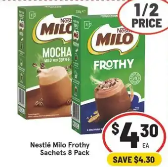 Nestlé Milo Frothy Sachets