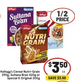 IGA Kellogg's Cereal Nutri-Grain offer