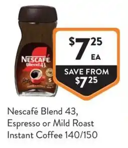 Foodworks Nescafe Blend 43 offer