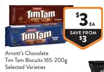 Arnott's Chocolate Tim Tam Biscuits Selected Varieties
