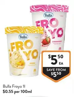Foodworks Bulla Froyo offer