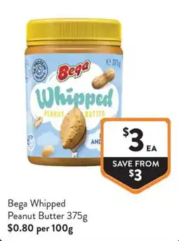 Foodworks Bega Whipped Peanut Butter offer