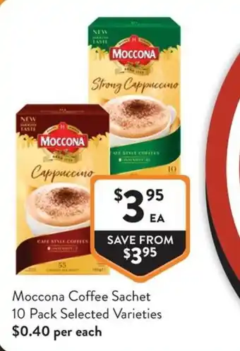 Moccona Coffee Sachet 10 Pack Selected Varieties
