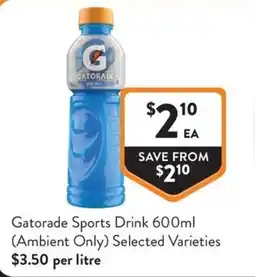 Foodworks Gatorade Sports Drink offer